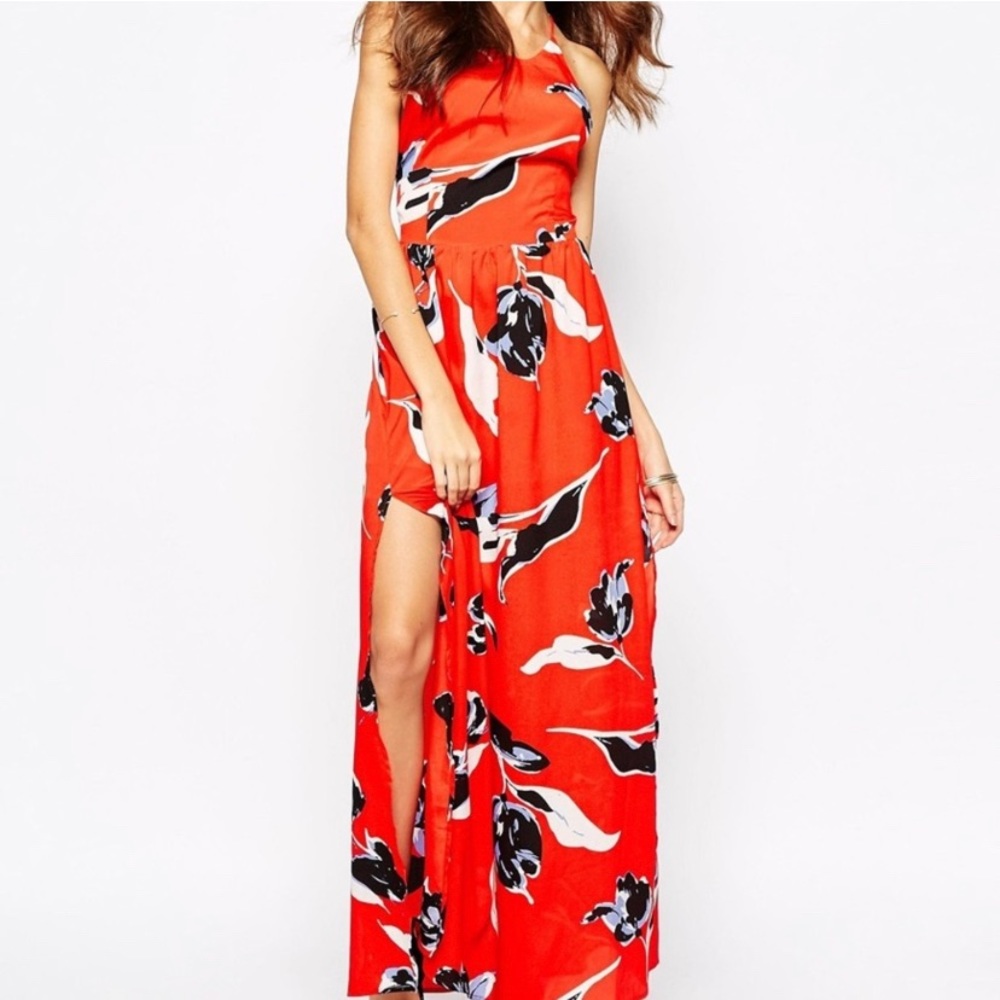 NWOT silk maxi dress